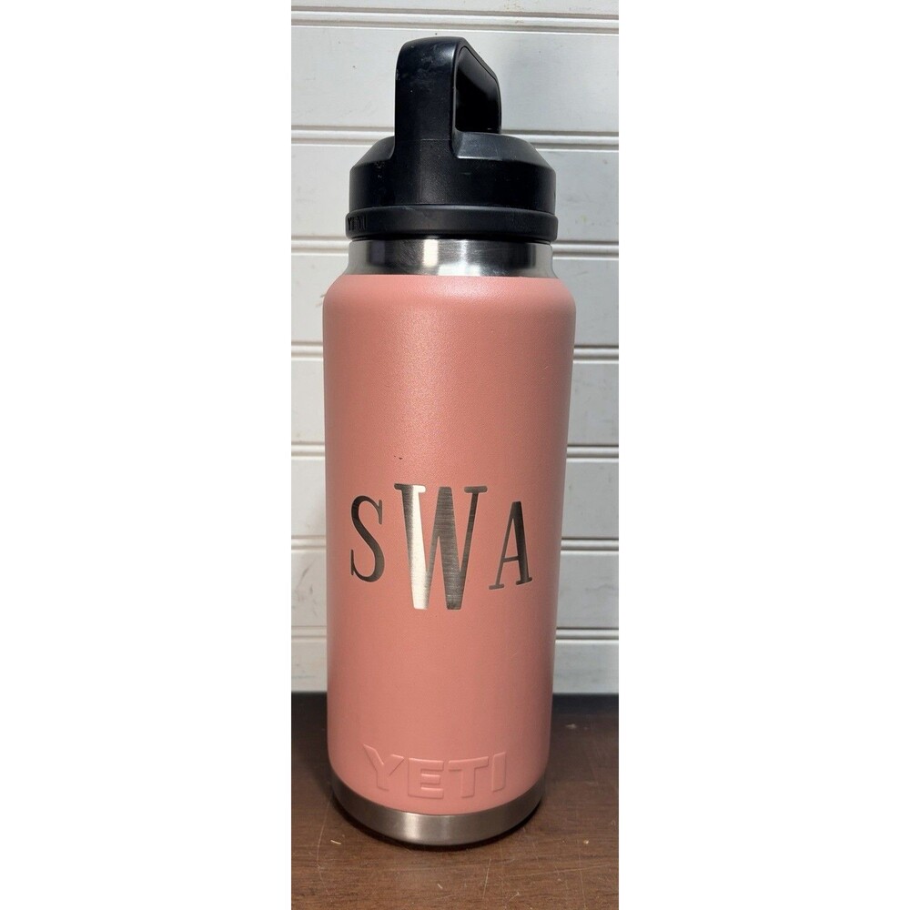 Yeti Rambler 36oz Stainless Steel Vacuum Insulated Bottle w/Chug Cap Pink salmon